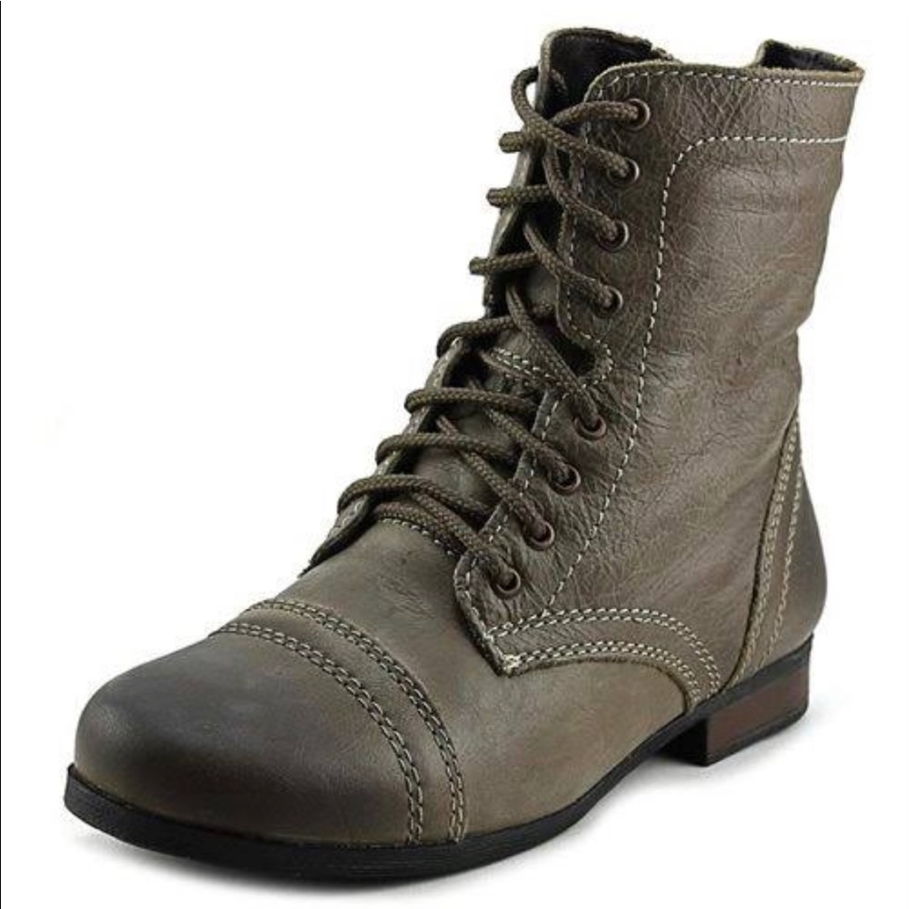 Steve Madden Troopa Leather Boots - Size 8